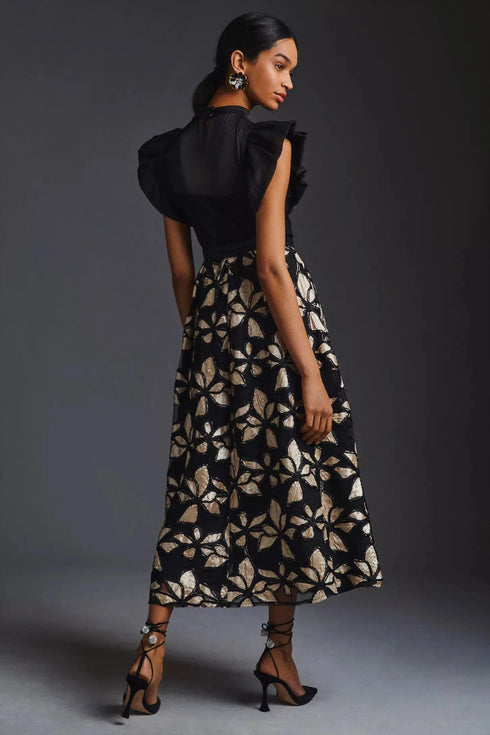 Floral Applique Skirt